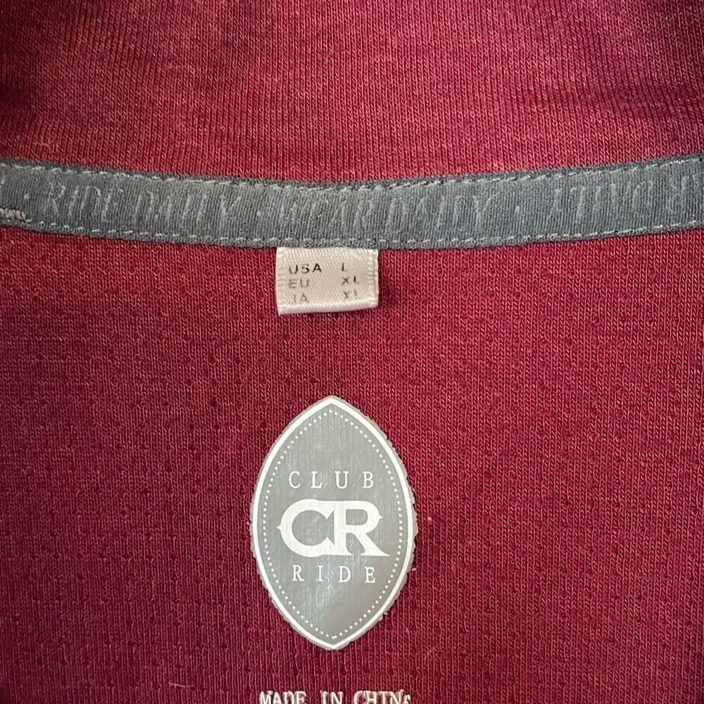 CLUB RIDE RIDELIGHT Wool Blend Lightweight Zip Front Cycling Jacket Large - Picture 5 of 6